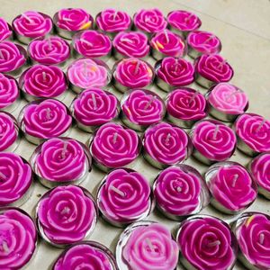 Rose Tlight Candles For Diwali