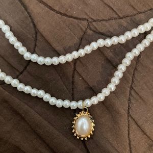 Double Layered Pearl Necklace