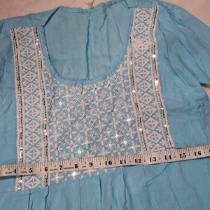 Light Blue Kurti