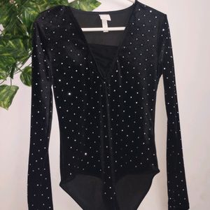 h&M Black Body Suit