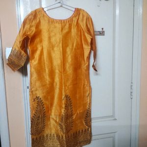 Festive Kurti With Embroidery Women