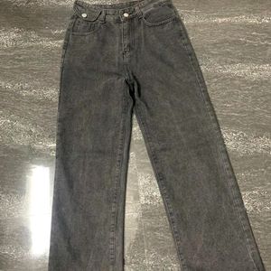 Gray High Waist Jean