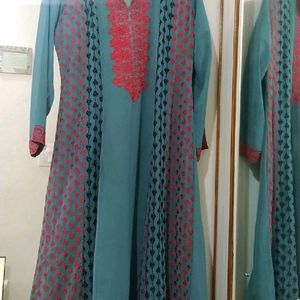 Pakistani Georgette Anarkali Suit Size Medium