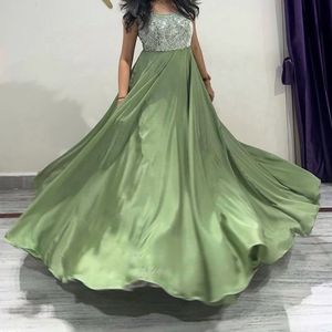 Emobroided Long Maxi Dress