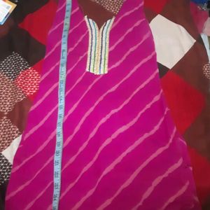 Girls Lehriya Kurti