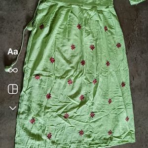 Embroidery work Side Cut Kurti