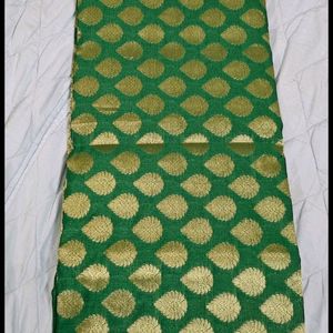 green Banarsi Sari