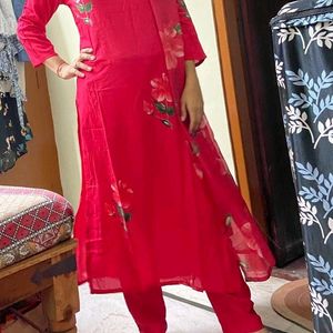 Flowers Print Kurta Set