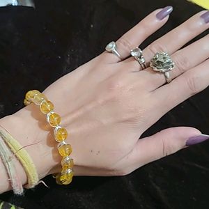 Natural Citrine Stone Bracelet New