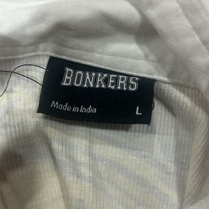 bonkers corner zip up tank top