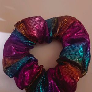 Rainbow Scrunchie