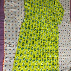 Green Kurta Set