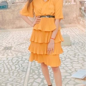 Yellow Dress Frill