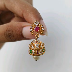 1Gram Gold Traditional Earrings