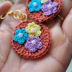 Crochet Hand Made Earrings