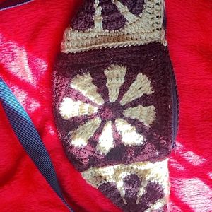 Unisex Crochet Sling Bag