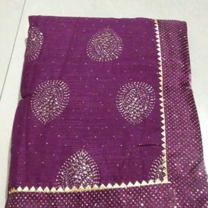 Saaree( Full Work On Saare)🔥✅.                                            Beautifully Full Worked Purple 💜 Saaree💓