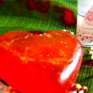 Pure Red Rose Soap .Rs 40off On Shiping