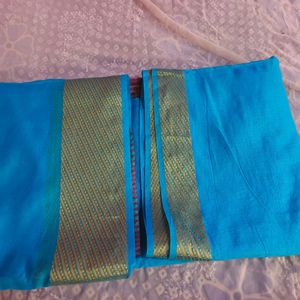 Unused Soft Blue Saree (Women's)