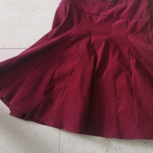 Red Cute Korean Skirt