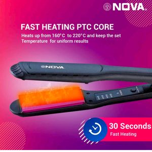 Nova NHS-900 Hair Straightener {BLACK/PINK}