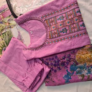 Kurta Set With Full Size Dupatta