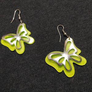 Green Butterfly earrings