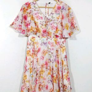 Rio Multicolor Floral Printed Dress (Women)