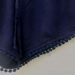 Beautiful Navy Blue Shorts For Women's