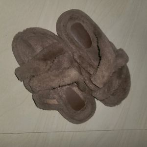 Fluffy Brown Slippers