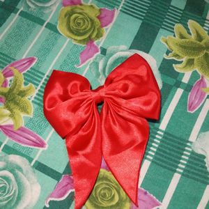 Combo Of Two Black & Red Hair Bow With Alligator C