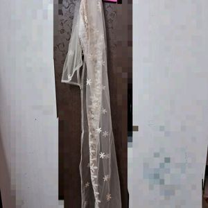 Embroidered Net Dupatta