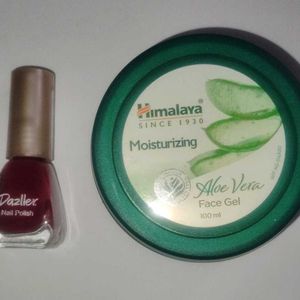 Himalaya Moisture Aloe Vera Gel&Dazler Nail Polish