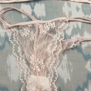 Imported Pink Lace Lingerie Set