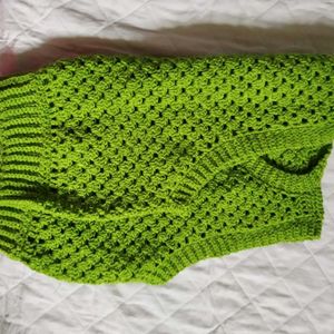 Sleeveless Crochet Sweater Unisex