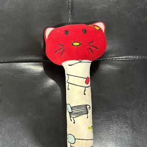 Pikipo Kitty Face Rattle Toy