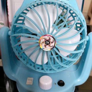 Portable Fan With Led Light