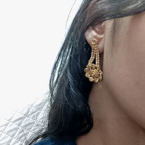 Gold Plated Long Earrings