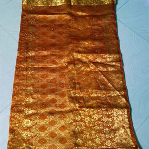 Orange Colour Pure Kanchi Pattu Saree