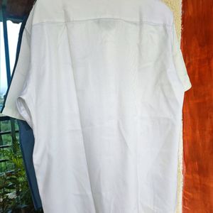 Plain Half White Shirt