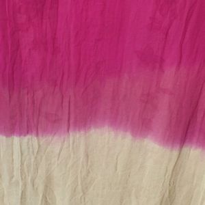 Chiffon Dupatta Regular Use Pink And Golden Color