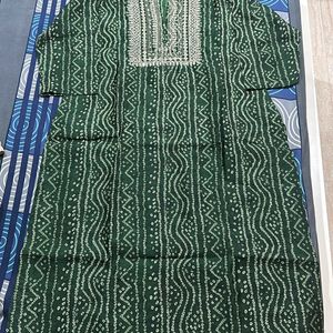 Green Party Wear Kurta