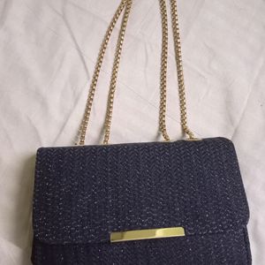 Glits And Glam Black Sling Bag