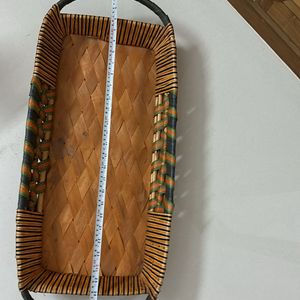 Orange Cane Basket For Gift Packing 24L x 12W  3 H