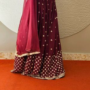 Maroon Color Lehenga Choli From Soch