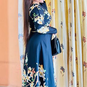 Korean Long Stylish Full Sleeves One Piece