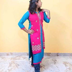 Kurti with Jacket Style Dress