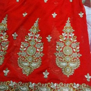 Raksha Bandhan OFFER🫴 Kundan Embroidery Saree