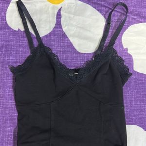 Black Lacy H&M Top