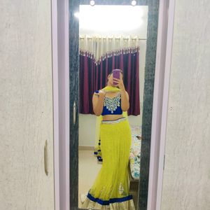 Yellow Bridal Lahenga❤️‍🔥🧜‍♀️Marriage Offer 50%o